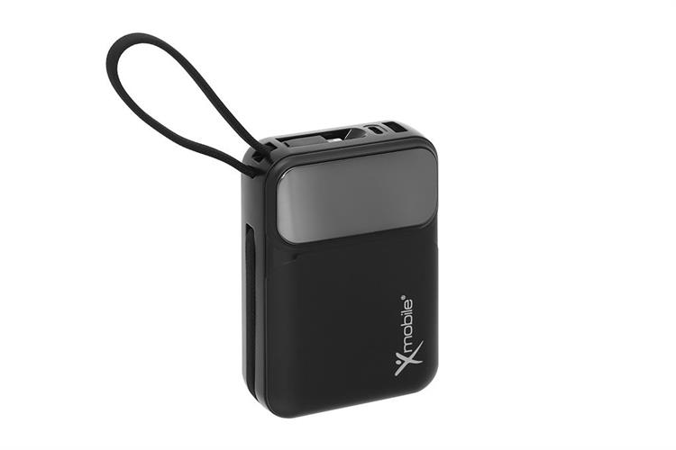 Pin sạc dự phòng Polymer 20000mAh Type C PD QC 3.0 22.5W Xmobile MH811 kèm Cáp Lightning và Type C Màu Đen