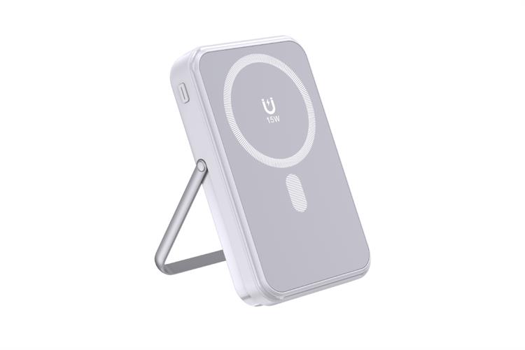 Pin sạc dự phòng Polymer 10000mAh Không dây Magnetic Type C PD QC 3.0 22.5W Xmobile M12-3 Màu Bạc