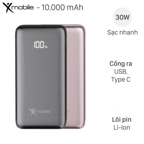 Pin Sạc Dự Phòng 10000Mah Type C Pd Qc 3.0 30W Xmobile Y75