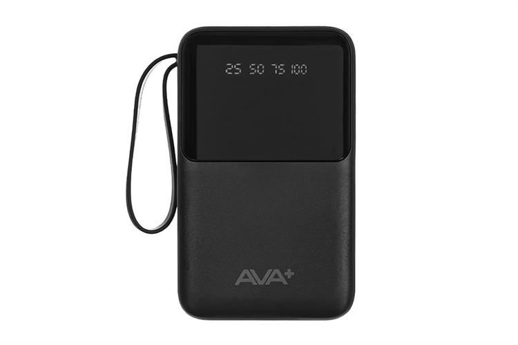 Pin sạc dự phòng Polymer 20000mAh Type C 10.5W AVA+ G-DX258 kèm Cáp Lightning và Cáp Type C Màu Đen