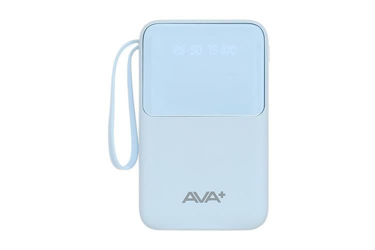 Pin sạc dự phòng Polymer 20000mAh Type C 10.5W AVA+ G-DX258 kèm Cáp Lightning và Cáp Type C Màu Xanh