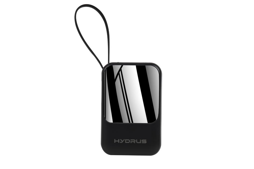 Pin sạc dự phòng Polymer 10000mAh Type C 10.5W Hydrus K108 kèm Cáp Lightning - Type C - Micro Màu Đen
