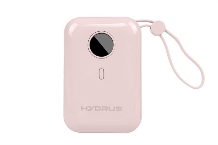 Pin sạc dự phòng 10000mAh Type C PD QC 3.0 22.5W Hydrus K98 kèm Cáp Lightning và Cáp Type C Màu Hồng