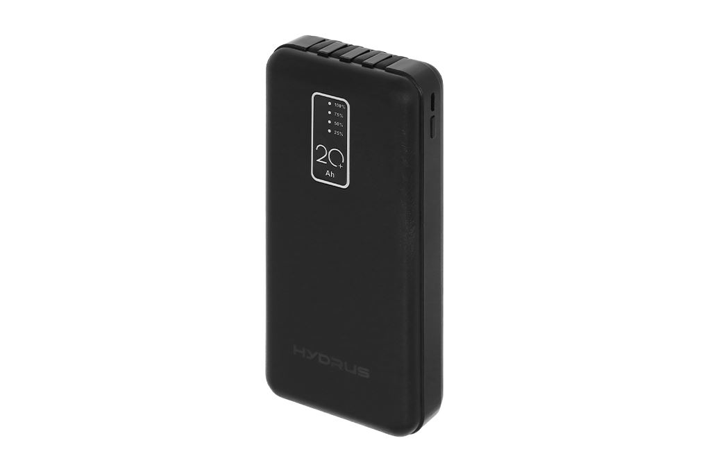 Pin sạc dự phòng Polymer 20000mAh Type C 10W Hydrus Z203 kèm Cáp Lightning - Type C - Micro - USB Màu Đen