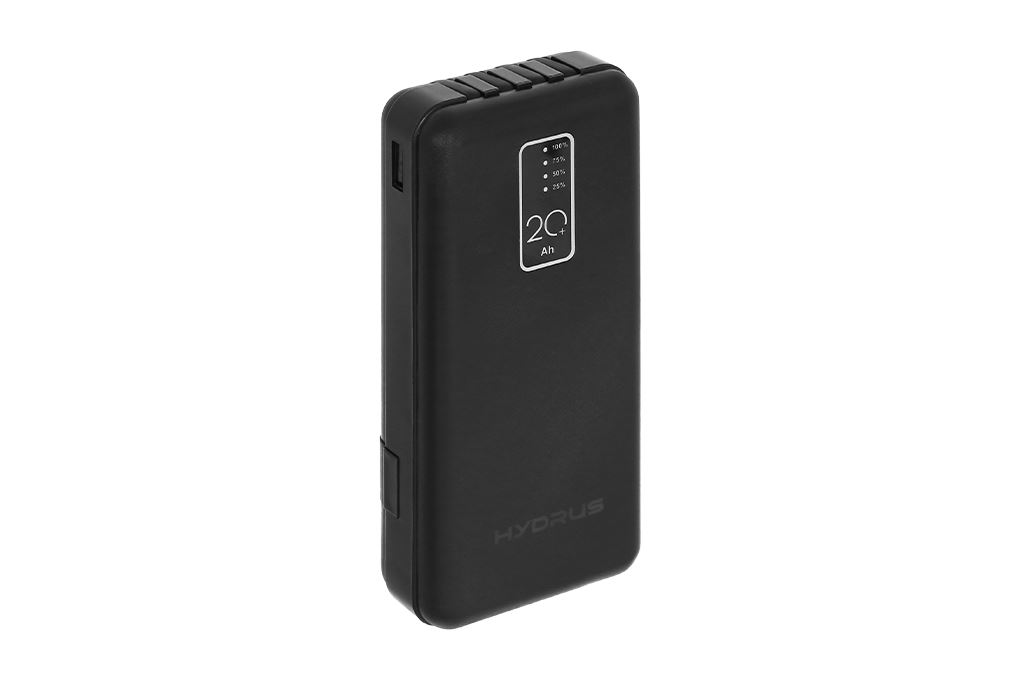 Pin sạc dự phòng Polymer 20000mAh Type C 10W Hydrus Z203 kèm Cáp Lightning - Type C - Micro - USB Màu Đen