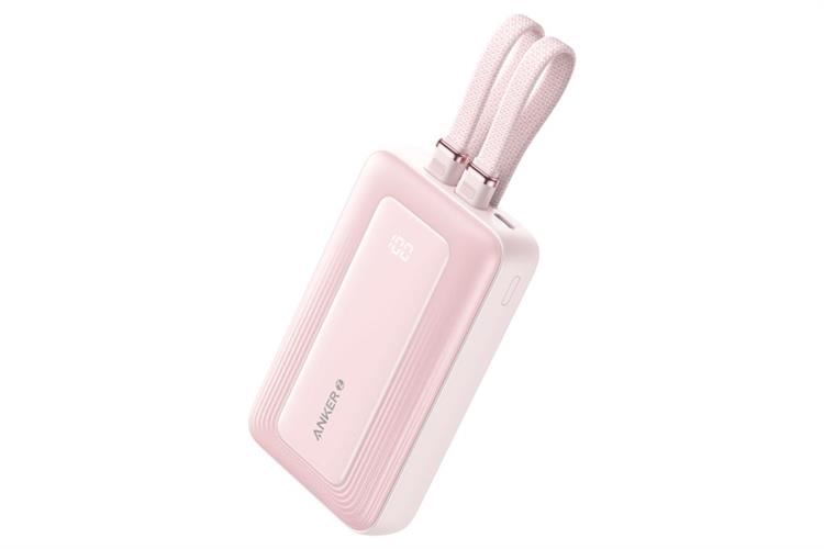 Pin sạc dự phòng Polymer 10000mAh Type C PD QC 3.0 30W Anker Zolo A1680 kèm Cáp Lightning và Type C Màu Hồng