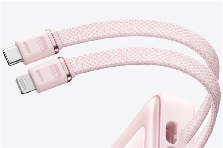 Pin sạc dự phòng Polymer 10000mAh Type C PD QC 3.0 30W Anker Zolo A1680 kèm Cáp Lightning và Type C Màu Hồng