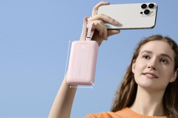 Pin sạc dự phòng Polymer 10000mAh Type C PD QC 3.0 30W Anker Zolo A1680 kèm Cáp Lightning và Type C Màu Hồng