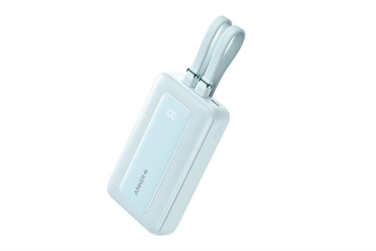 Pin sạc dự phòng Polymer 10000mAh Type C PD QC 3.0 30W Anker Zolo A1680 kèm Cáp Lightning và Type C Màu Xanh Dương
