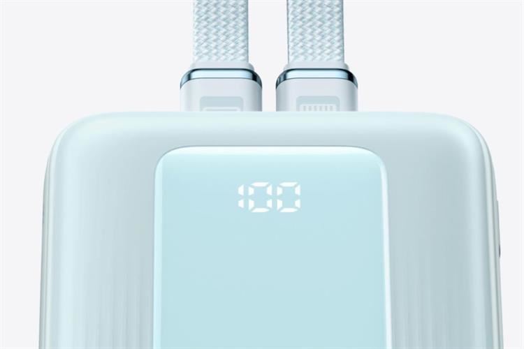 Pin sạc dự phòng Polymer 10000mAh Type C PD QC 3.0 30W Anker Zolo A1680 kèm Cáp Lightning và Type C Màu Xanh Dương