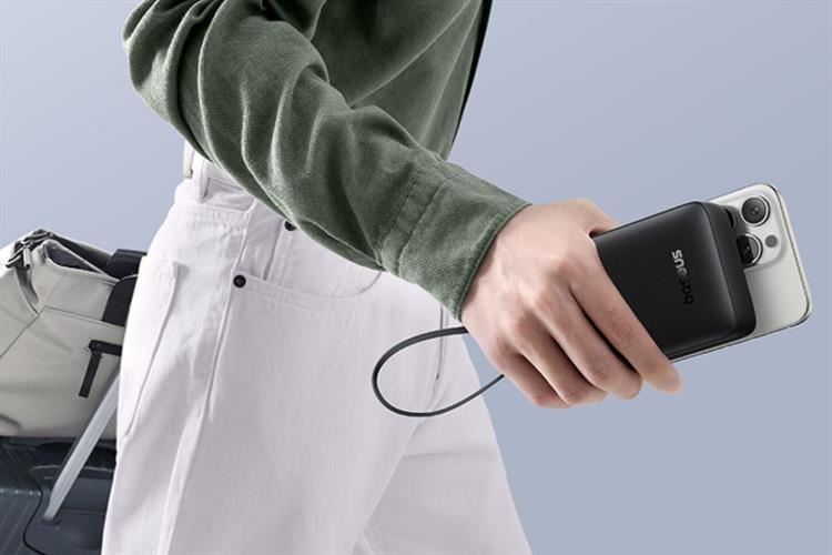 Pin sạc dự phòng Polymer 20000mAh Type C PD QC 3.0 20W Baseus Bipow 2 PPBD2-2W20 kèm Cáp Dây Rút Type C Màu Đen