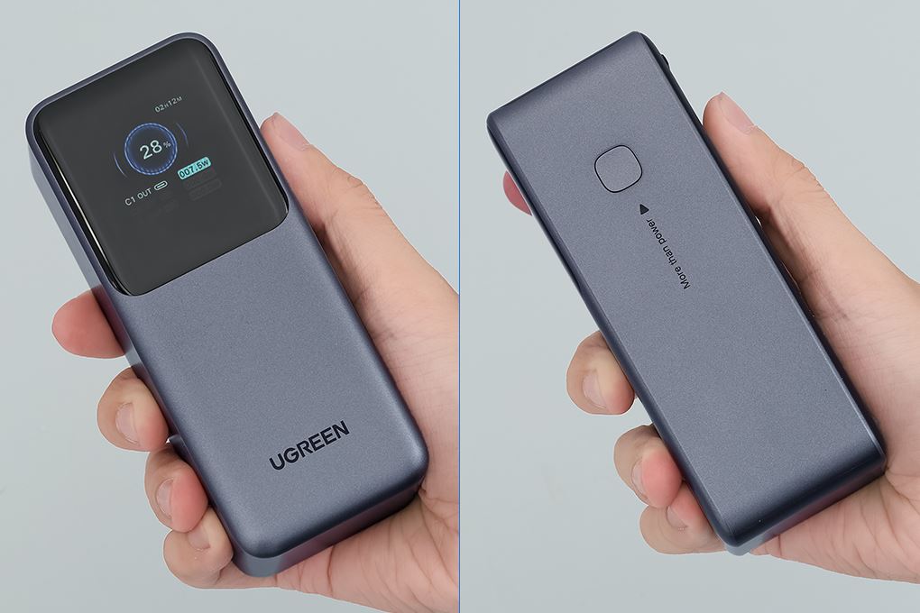 Pin sạc dự phòng 20000mAh Type C PD QC 3.0 130W Ugreen PB721 Màu Xám