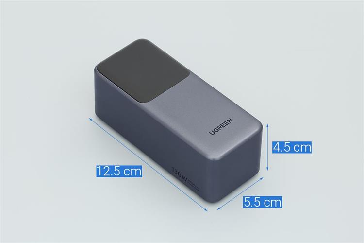 Pin sạc dự phòng 20000mAh Type C PD QC 3.0 130W Ugreen PB721 Màu Xám