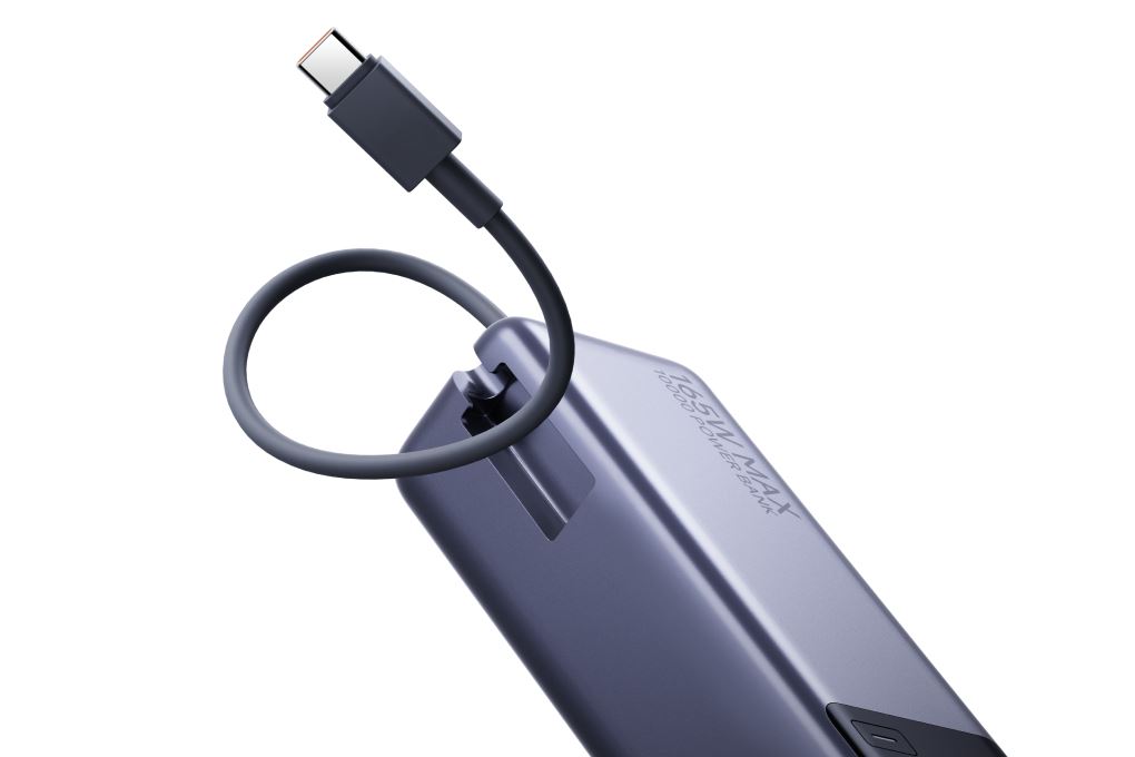 Pin sạc dự phòng 10000mAh Type C PD QC 3.0 165W Xiaomi PB1165MI kèm Cáp Type C Màu Đen