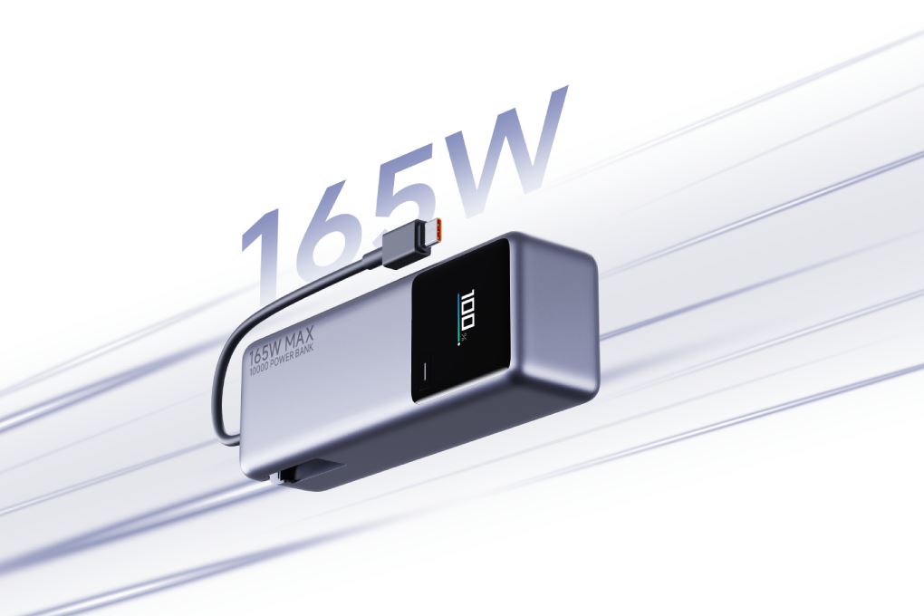Pin sạc dự phòng 10000mAh Type C PD QC 3.0 165W Xiaomi PB1165MI kèm Cáp Type C Màu Đen