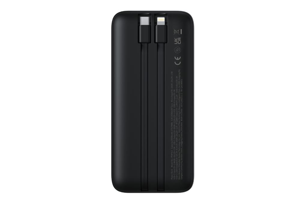 Pin sạc dự phòng 20000mAh Type C PD 22.5W Baseus Lipow PPJP312 kèm Cáp Lightning và Type C Màu Đen