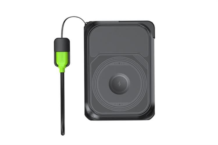 Pin sạc dự phòng Polymer 10.000mAh 3 in 1 Magnetic Type C PD QC 3.0 22.5W Xmobile DX367 tích hợp Adapter sạc Màu Đen