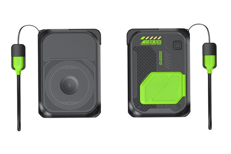 Pin sạc dự phòng Polymer 10.000mAh 3 in 1 Magnetic Type C PD QC 3.0 22.5W Xmobile DX367 tích hợp Adapter sạc Màu Đen