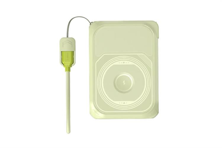 Pin sạc dự phòng Polymer 10.000mAh 3 in 1 Magnetic Type C PD QC 3.0 22.5W Xmobile DX367 tích hợp Adapter sạc Màu Xanh lá