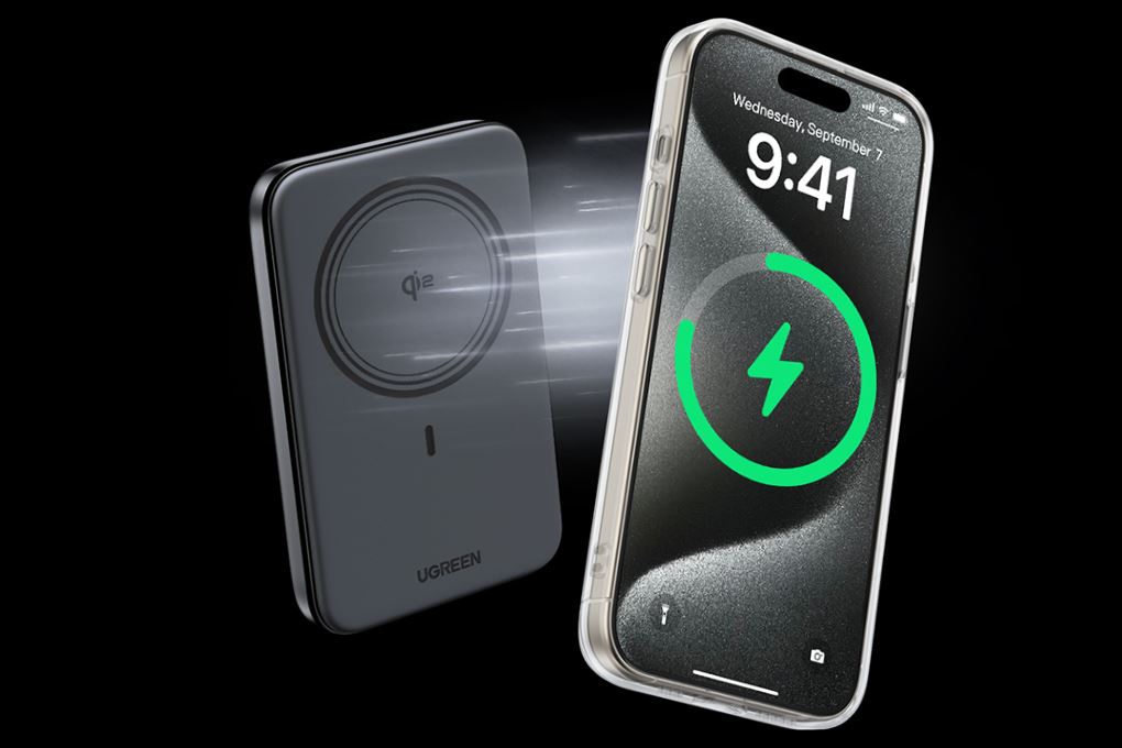 Pin sạc dự phòng Polymer 10000mAh Không dây Magnetic Qi2 Type C PD 20W Ugreen PB763 - 3