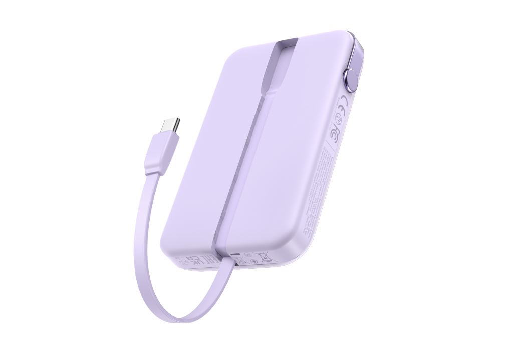 Pin sạc dự phòng Polymer 10000mAh Type C PD QC 3.0 30W Ugreen Uno PB511 kèm Cáp Type C Màu Tím
