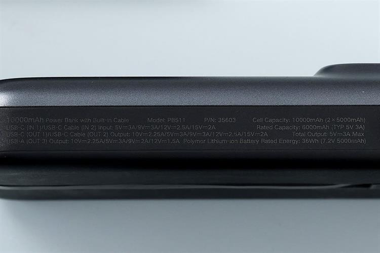 Pin sạc dự phòng Polymer 10000mAh Type C PD QC 3.0 30W Ugreen Uno PB511 kèm Cáp Type C Màu Xám