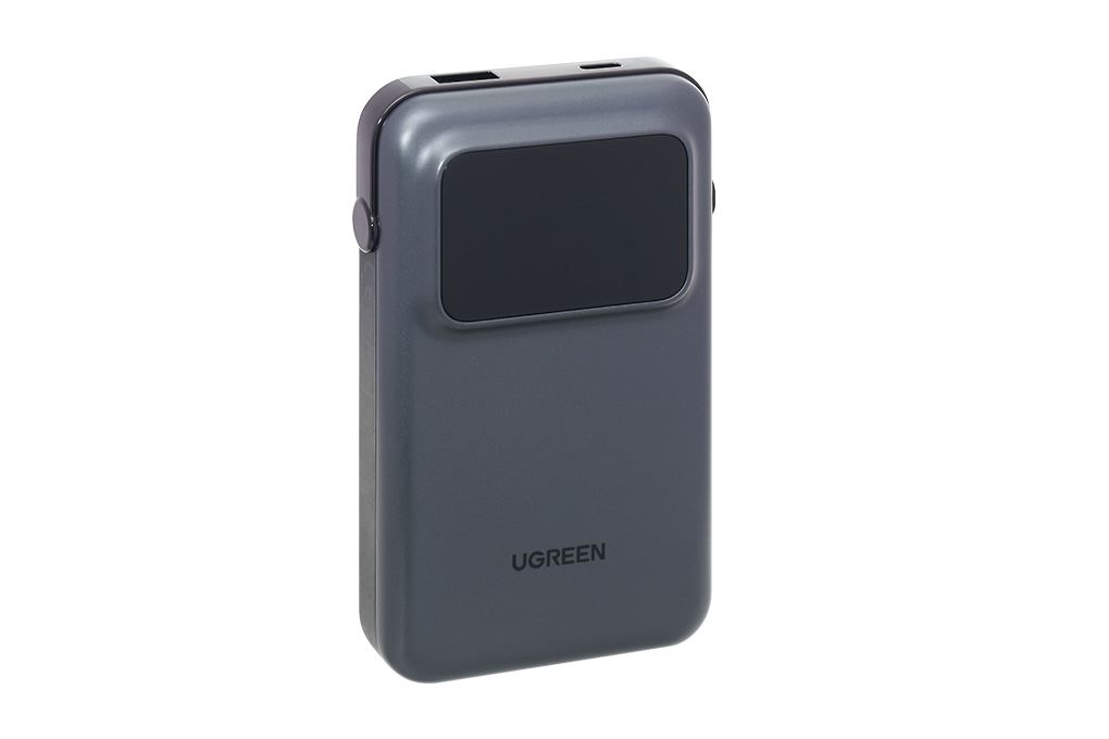 Pin sạc dự phòng Polymer 10000mAh Type C PD QC 3.0 30W Ugreen Uno PB511 kèm Cáp Type C Màu Xám