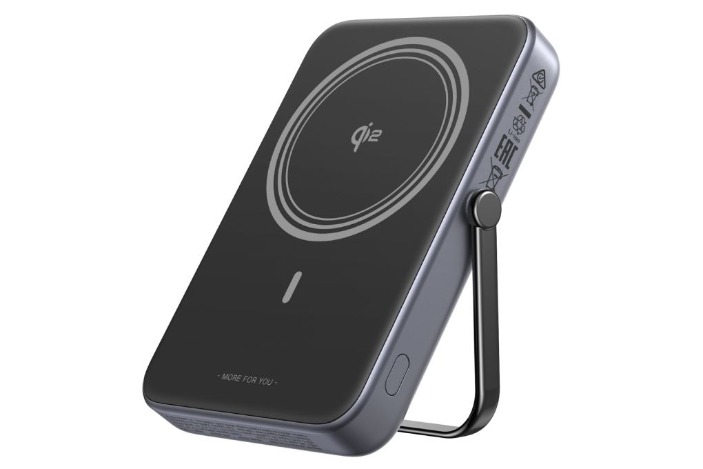 Pin sạc dự phòng Polymer 10000mAh Không dây Magnetic Qi2 Type C PD 20W Ugreen Uno PB764 Màu Xám