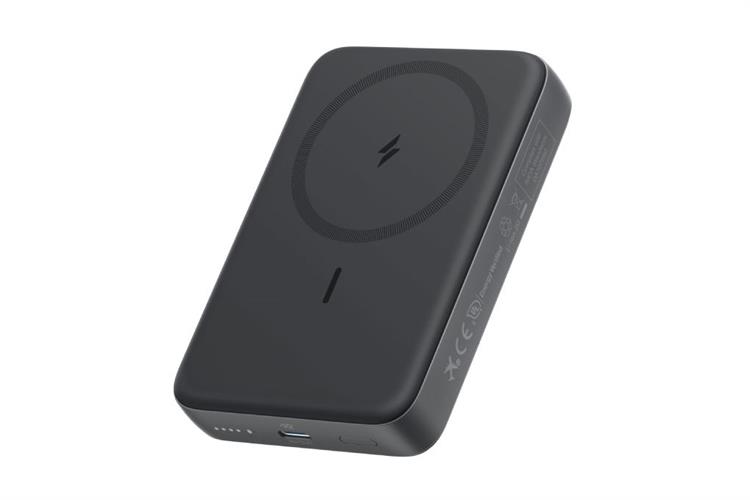 Pin sạc dự phòng Polymer 10000mAh Không dây Magnetic Type C PD 30W Anker Zolo A1684 Màu Đen