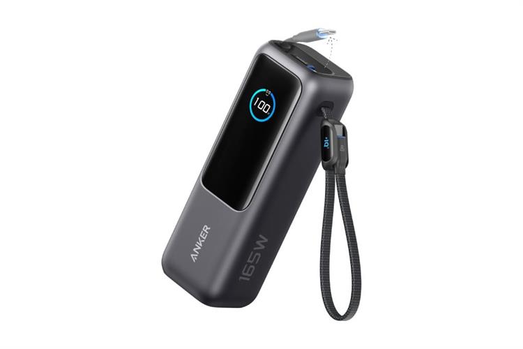 Pin sạc dự phòng 25000mAh Type C PD QC 3.0 165W Anker Zolo A1695 kèm Cáp Dây Rút Type C