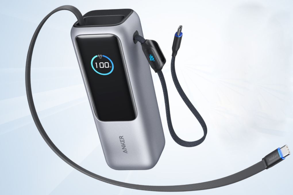 Pin sạc dự phòng 25000mAh Type C PD QC 3.0 165W Anker Zolo A1695 kèm cáp dây rút Type C Màu Bạc