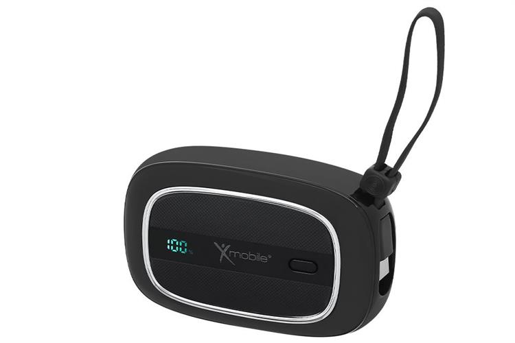 Pin sạc dự phòng 10000mAh Type C PD 22.5W Xmobile NeoMice GN-82 kèm Cáp Lightning và Type C Màu Đen