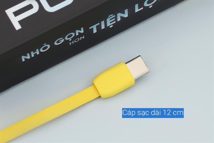 Pin sạc dự phòng 10000mAh Type C PD 22.5W Xmobile NeoMice GN-82 kèm Cáp Lightning và Type C Màu Tím