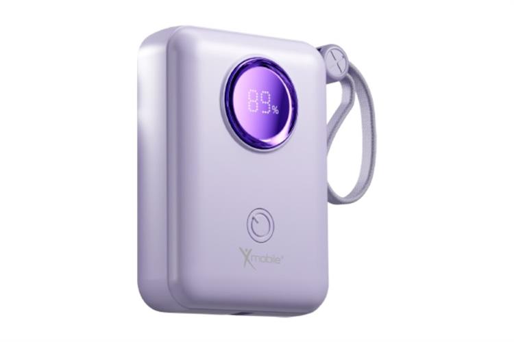 Pin sạc dự phòng 10000mAh Type C PD QC 3.0 22.5W Xmobile MH806 kèm Cáp Lightning và Type C Màu Tím