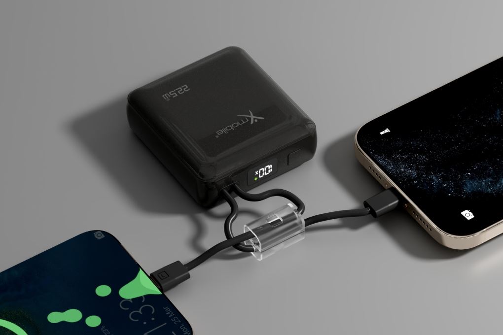 Pin sạc dự phòng 10000mAh Type C PD 22.5W Xmobile H19 kèm Cáp Lightning và Type C - Kích thước nhỏ gọn
