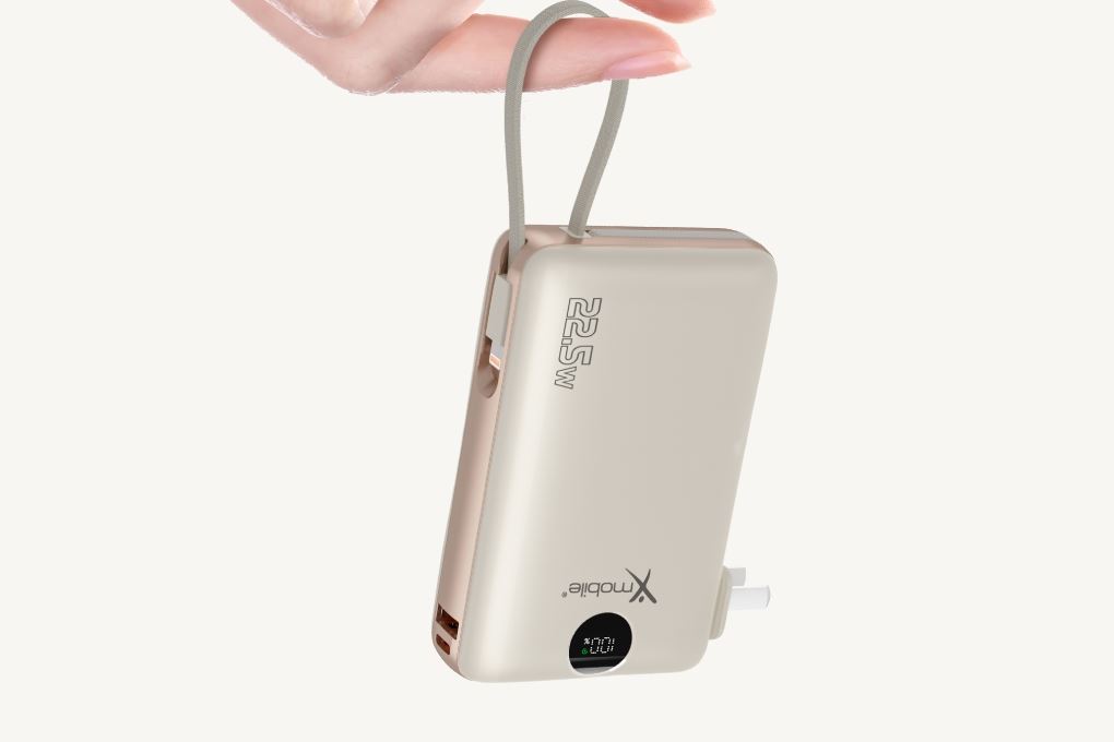 Pin sạc dự phòng Polymer 20000mAh Type C PD QC 3.0 22.5W Xmobile T178BLF tích hợp Adapter sạc - Màn hình LED báo hiệu
