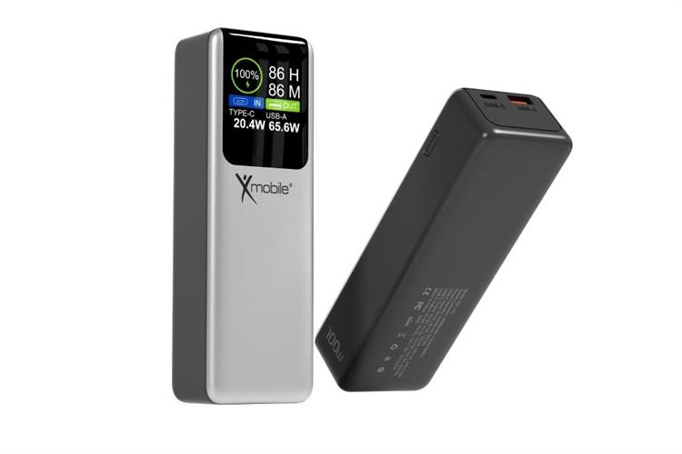 Pin sạc dự phòng 20000mAh Type C PD QC 3.0 100W Xmobile GN-100 kèm Cáp Lightning và Type C