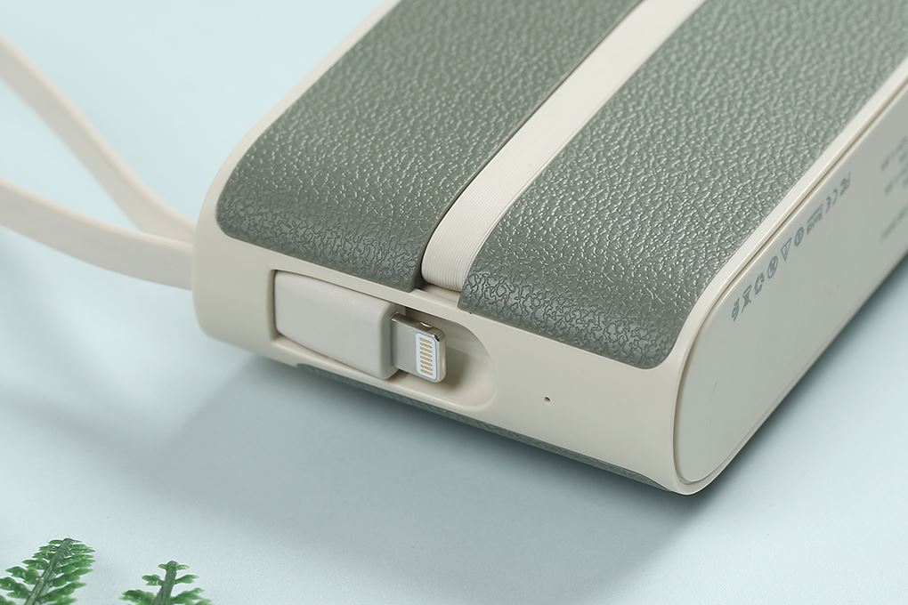 Pin sạc dự phòng 10000mAh Type C PD 22.5W Xmobile SnapGo GS-M3 kèm Cáp Lightning và Type C Màu Xanh lá đậm