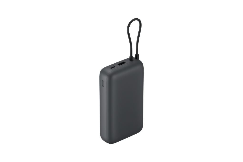 Pin sạc dự phòng 20000mAh Type C PD QC 3.0 22.5W Xiaomi PB2020MI kèm Cáp Type C Màu Xám đậm