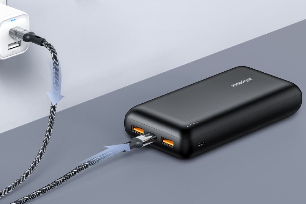 Pin sạc dự phòng Polymer 20000mAh Type C PD QC3.0 22.5W Innostyle Powermax IP20KPDBLK - 4