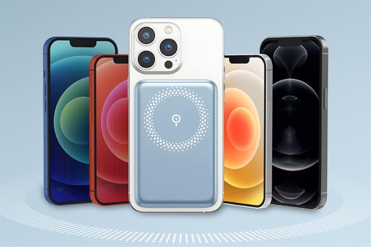 Pin sạc dự phòng Polymer 10000mAh Không dây Magnetic Type C PD 20W Innostyle PowerMag Slim IM20PD Màu Xanh Dương