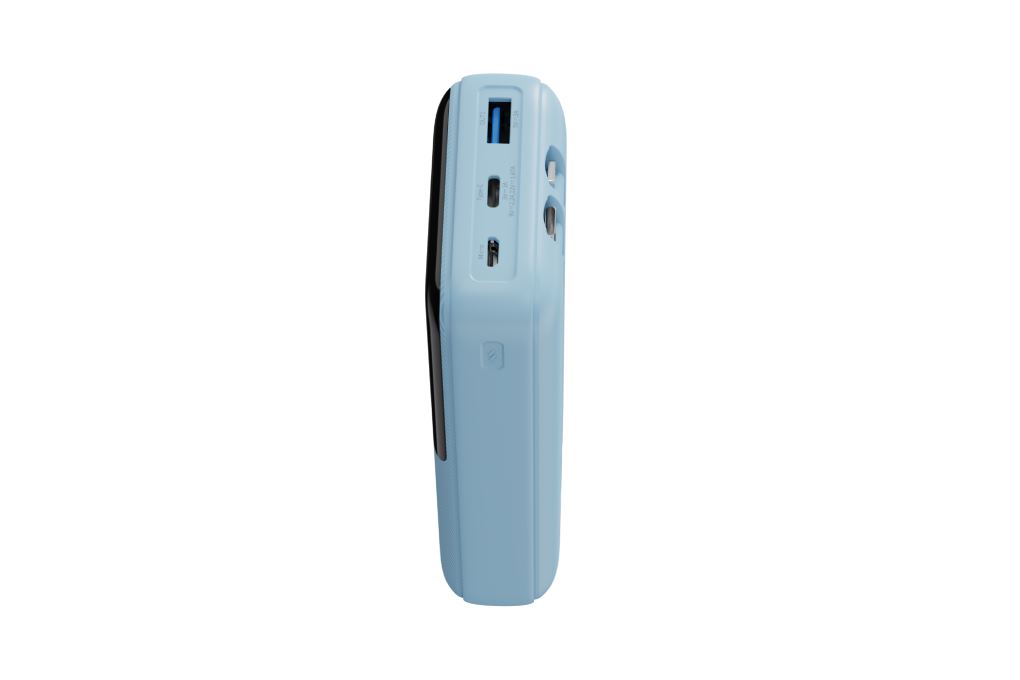 Pin sạc dự phòng Polymer 20000mAh Type C PD 22.5W Xmobile JP312 kèm Cáp Lightning và Type C Màu Xanh Dương