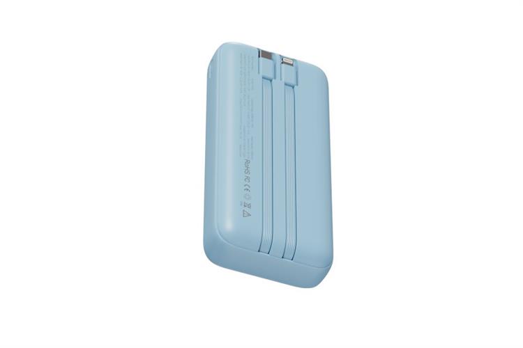 Pin sạc dự phòng Polymer 20000mAh Type C PD 22.5W Xmobile JP312 kèm Cáp Lightning và Type C Màu Xanh Dương