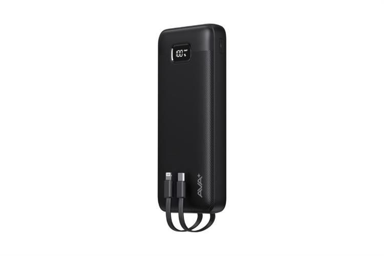 Pin sạc dự phòng Polymer 20000mAh Type C 10.5W AVA+ JP311 kèm cáp Lightning và Type C