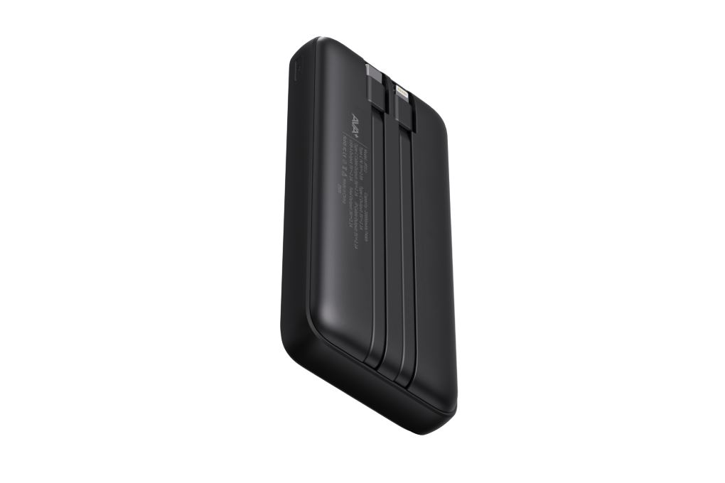 Pin sạc dự phòng Polymer 20000mAh Type C 10.5W AVA+ JP311 kèm cáp Lightning và Type C Màu Đen