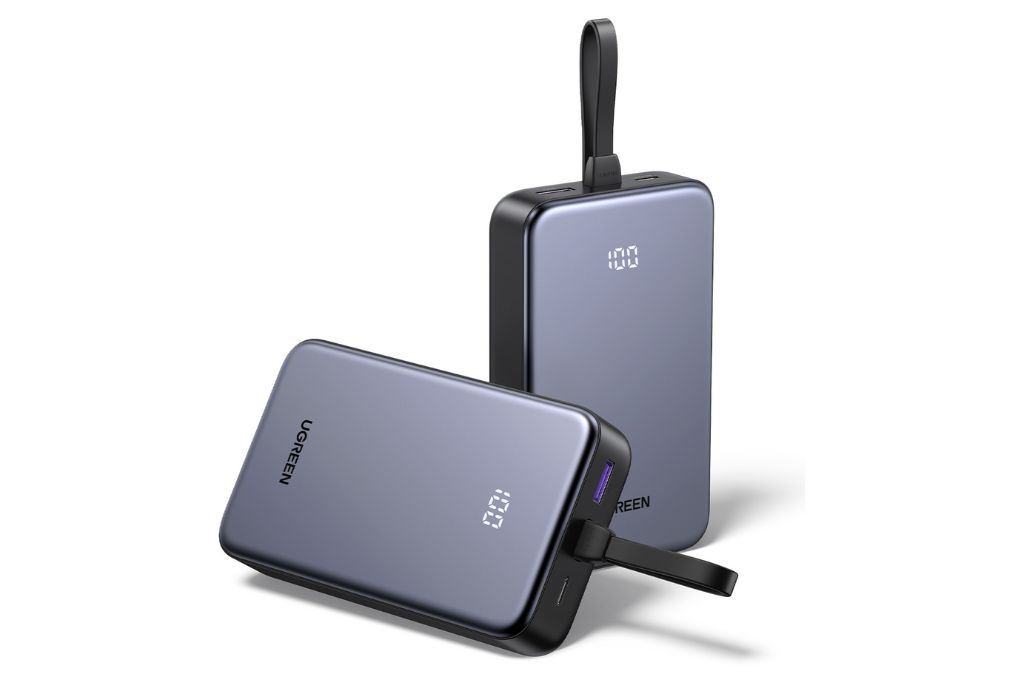 Pin sạc dự phòng 20000mAh Type C PD QC 3.0 22.5W Ugreen PB505 kèm Cáp Type C Màu Đen