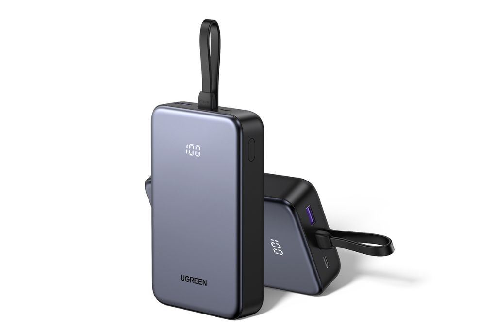 Pin sạc dự phòng 20000mAh Type C PD QC 3.0 22.5W Ugreen PB505 kèm Cáp Type C Màu Đen