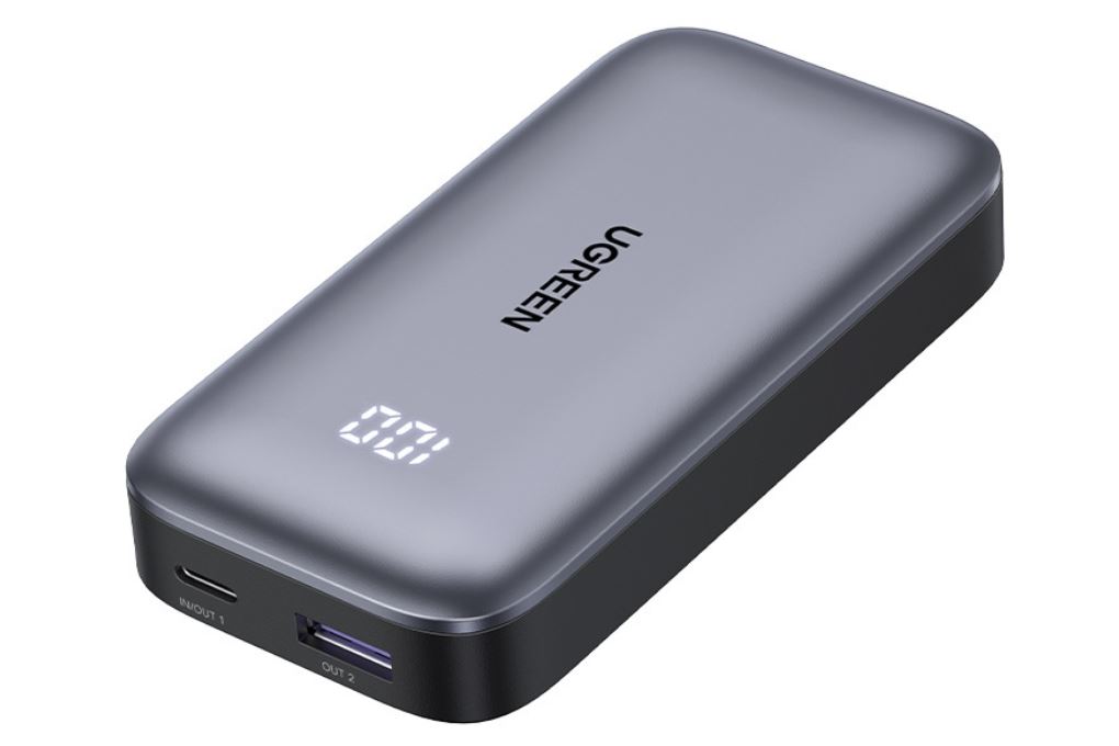 Pin sạc dự phòng 10000mAh Type C PD QC 3.0 30W Ugreen PB502 Màu Xám