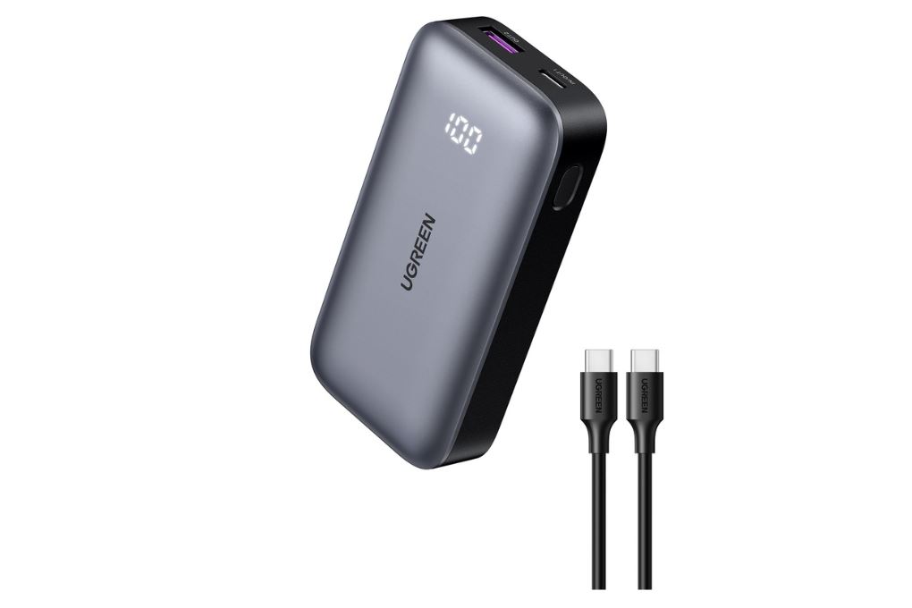 Pin sạc dự phòng 10000mAh Type C PD QC 3.0 30W Ugreen PB502 Màu Xám