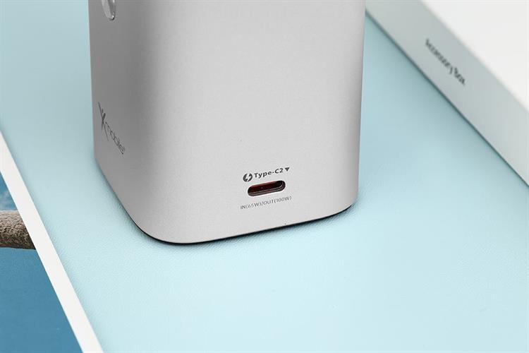 Pin sạc dự phòng 15000mAh Không dây Magnetic Qi2 Type C PD QC 3.0 100W Xmobile JP339 Màu Bạc